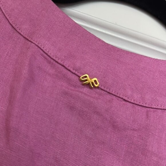 PQ x Revolve Women's Pink Sammy Button Up Shirt & Pants Set Size Small - Picture 7 of 11